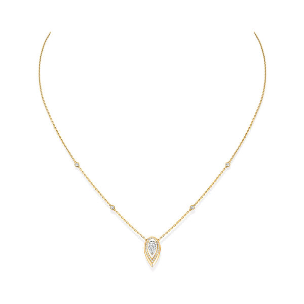 Pendentif Fiery en or jaune avec diamants .25ct